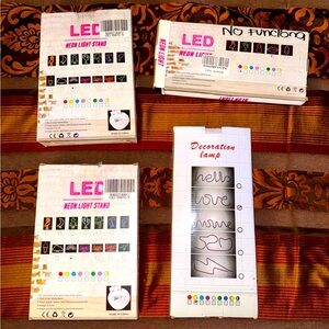 LED Neon Lights 4 pack, Different Kinds!!